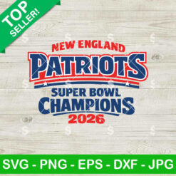 New England Patriots Super Bowl Champions 2026 SVG