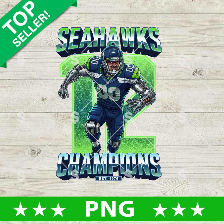 Seahawks Champions Super Bowl PNG