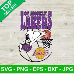 Los Angeles Lakers Snoopy SVG