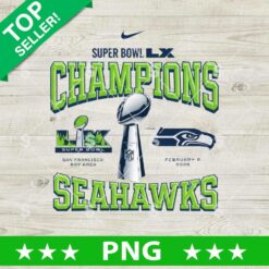 Super Bowl LX Champions Seattle Seahawks PNG File
