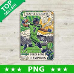 Seattle Seahawks Super Bowl Champions Card PNG