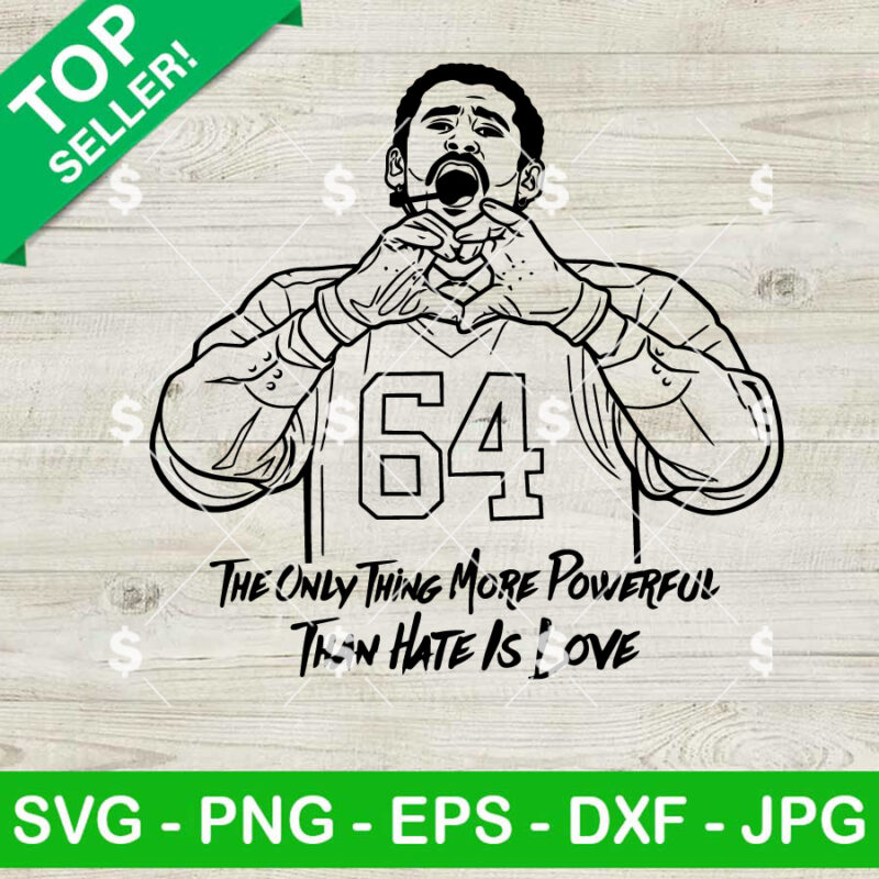 The Only Thing More Powerful Than Hate is Love Bad Bunny SVG