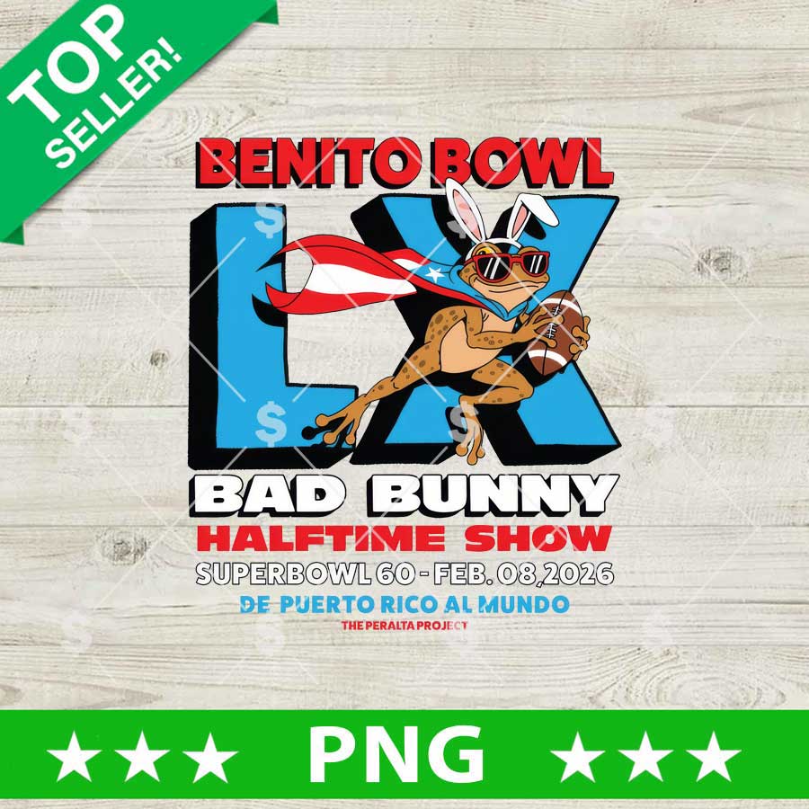 Benito Bowl Bad Bunny Halftime Show PNG