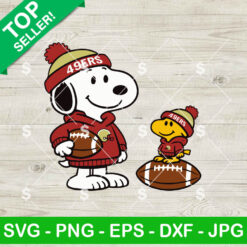 Snoopy 49ers Football SVG