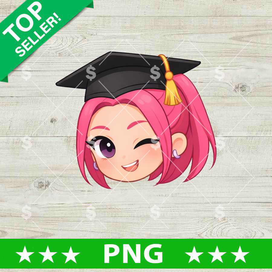 Mira Huntrix Graduation Cap PNG