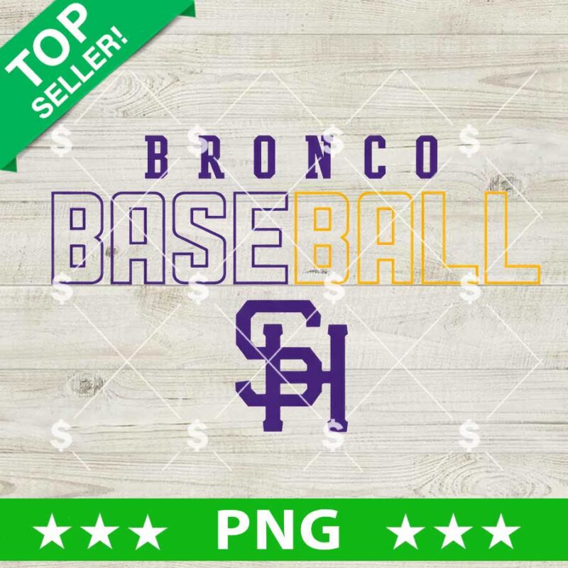 Bronco Baseball Logo PNG