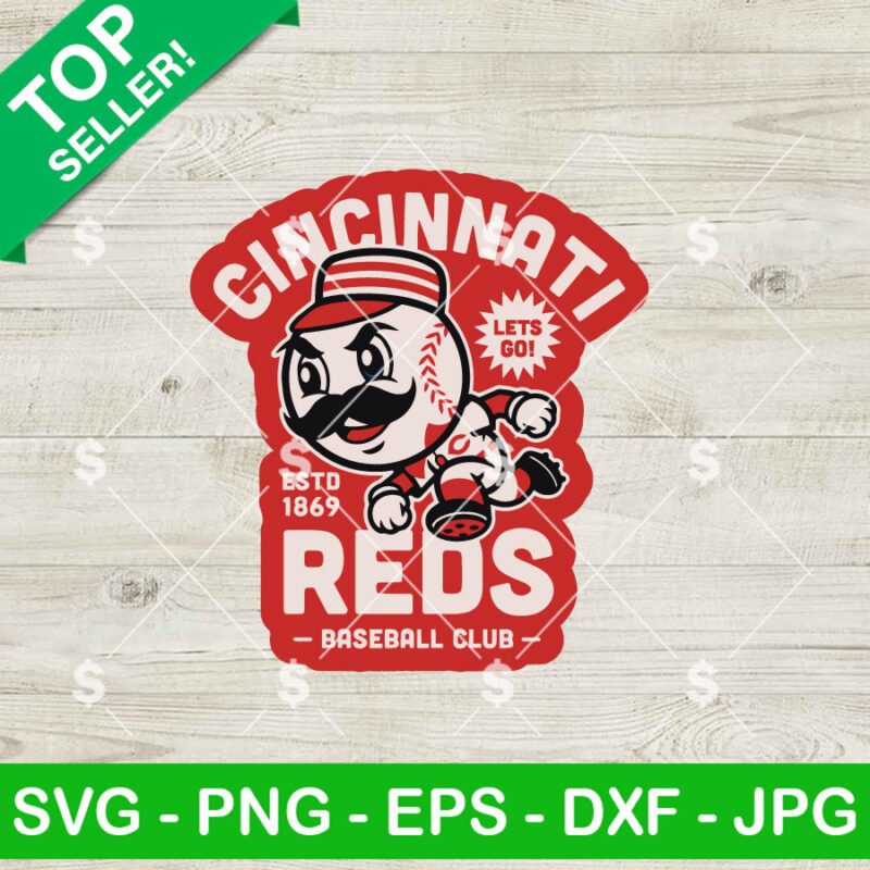 Cincinnati Reds Baseball Club Mascot SVG