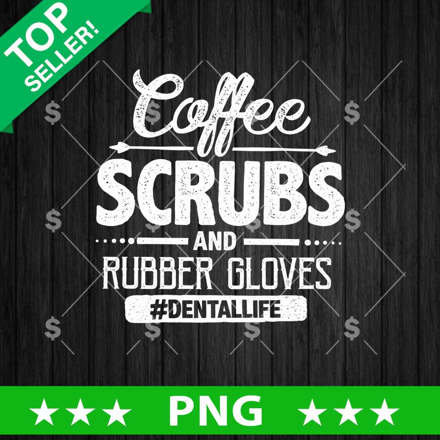Coffee Scrubs And Rubber Gloves PNG