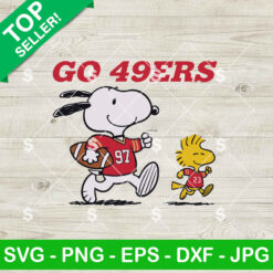 Go 49ers Snoopy Football SVG