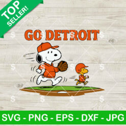 Go Detroit Snoopy Baseball SVG