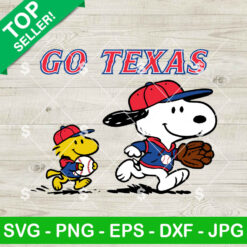 Go Texas Snoopy Baseball SVG