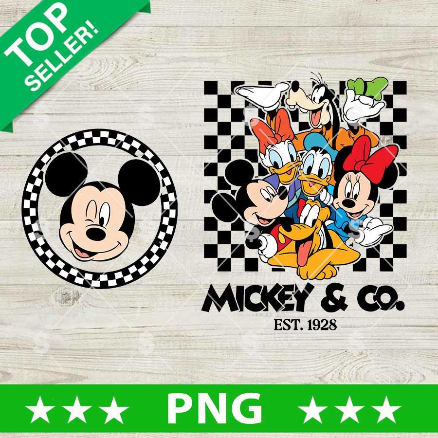 Mickey Checkered Co PNG