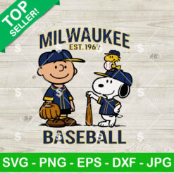 Milwaukee Baseball Snoopy SVG