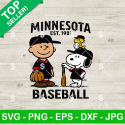 Minnesota Baseball Snoopy SVG