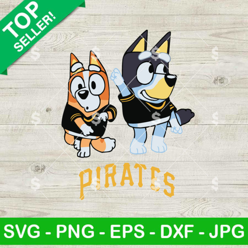 Bluey Pittsburgh Pirates SVG