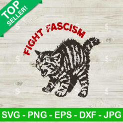 Fight Fascism Cat SVG