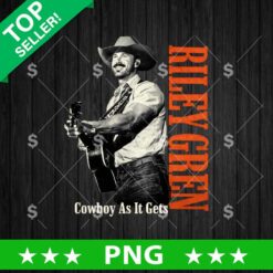 Riley Green Cowboy As It Gets PNG