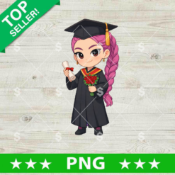 Rumi Huntrix Graduation Cap PNG