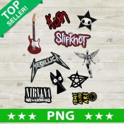 Slipknot Metallica Rock Music Band PNG Bundle