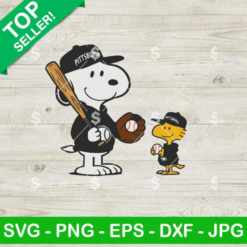 Snoopy Pittsburgh Pirates Baseball SVG