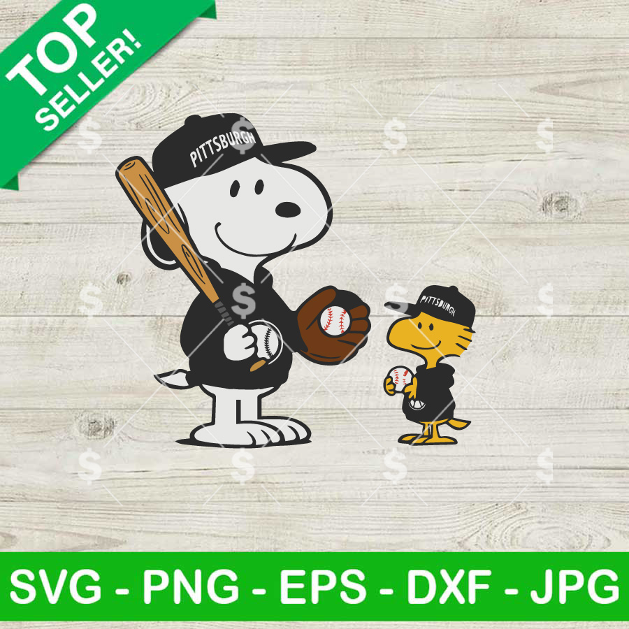 Snoopy Pittsburgh Pirates Baseball SVG