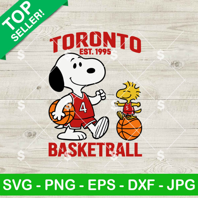 Toronto Basketball Snoopy SVG