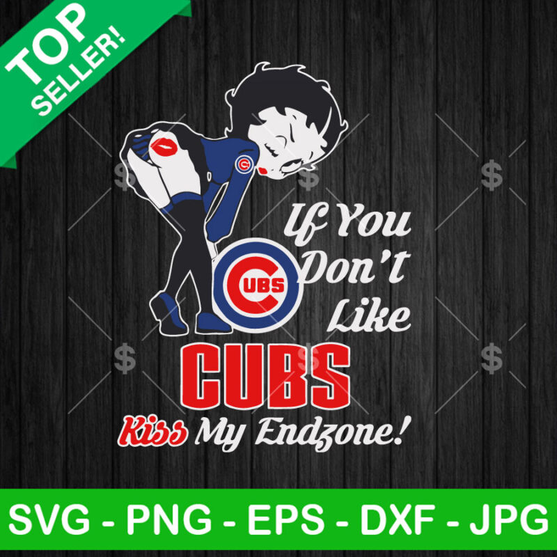 Betty Boop Chicago Cubs SVG