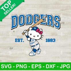Hello Kitty LA Dodgers SVG