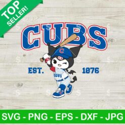 Kuromi Chicago Cubs MLB SVG