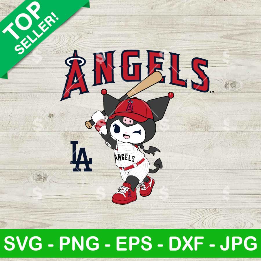 Kuromi LA Angels SVG