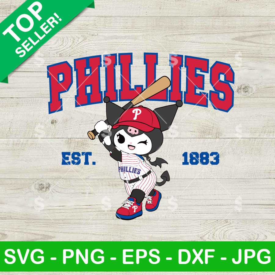 Kuromi Philadelphia Phillies SVG