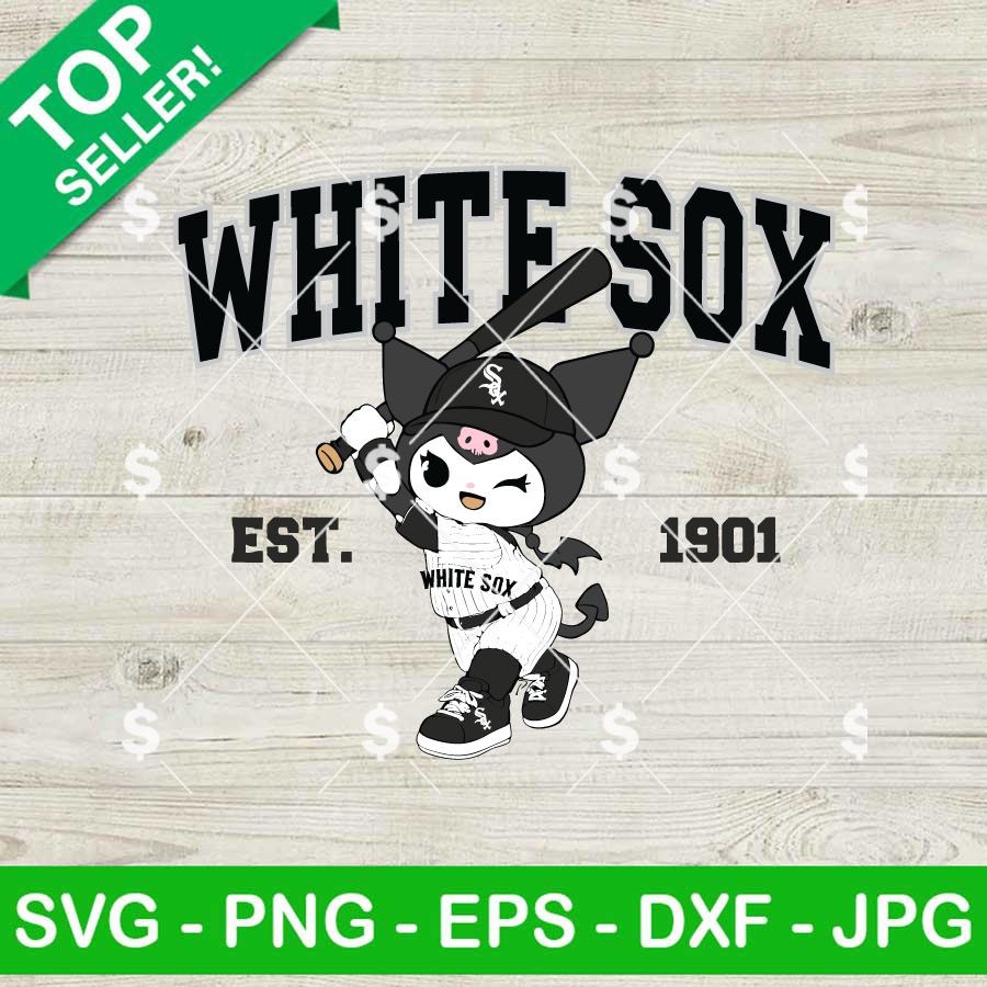 Kuromi White Sox MLB SVG