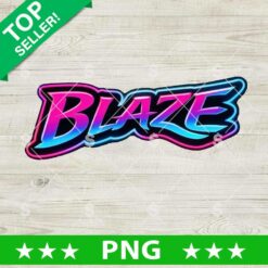 Blaze Neon Style PNG, Blaze Baseball Sublimation PNG, Blaze PNG