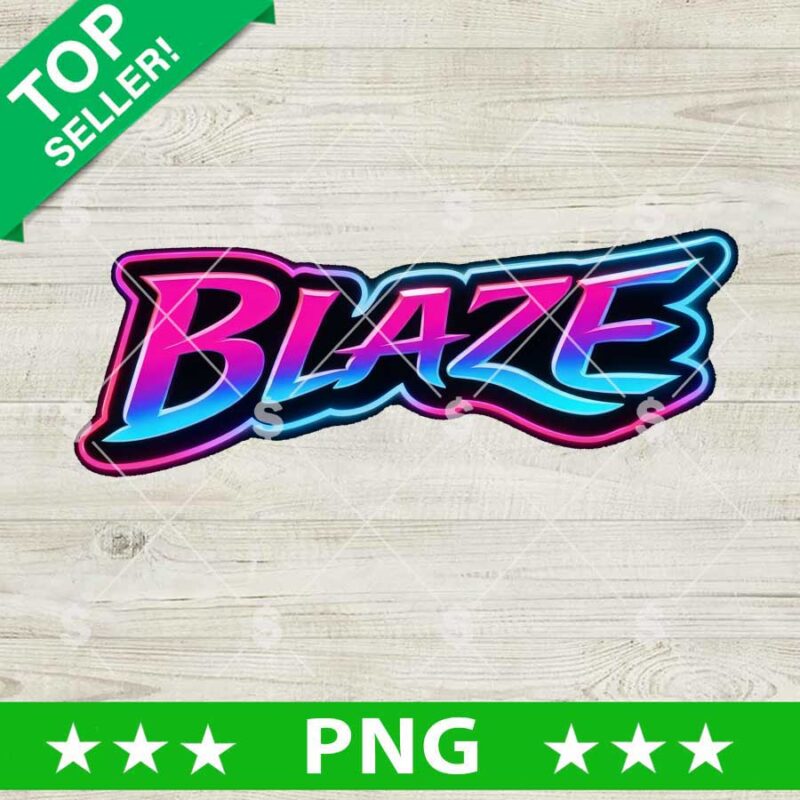 Blaze Neon Style PNG