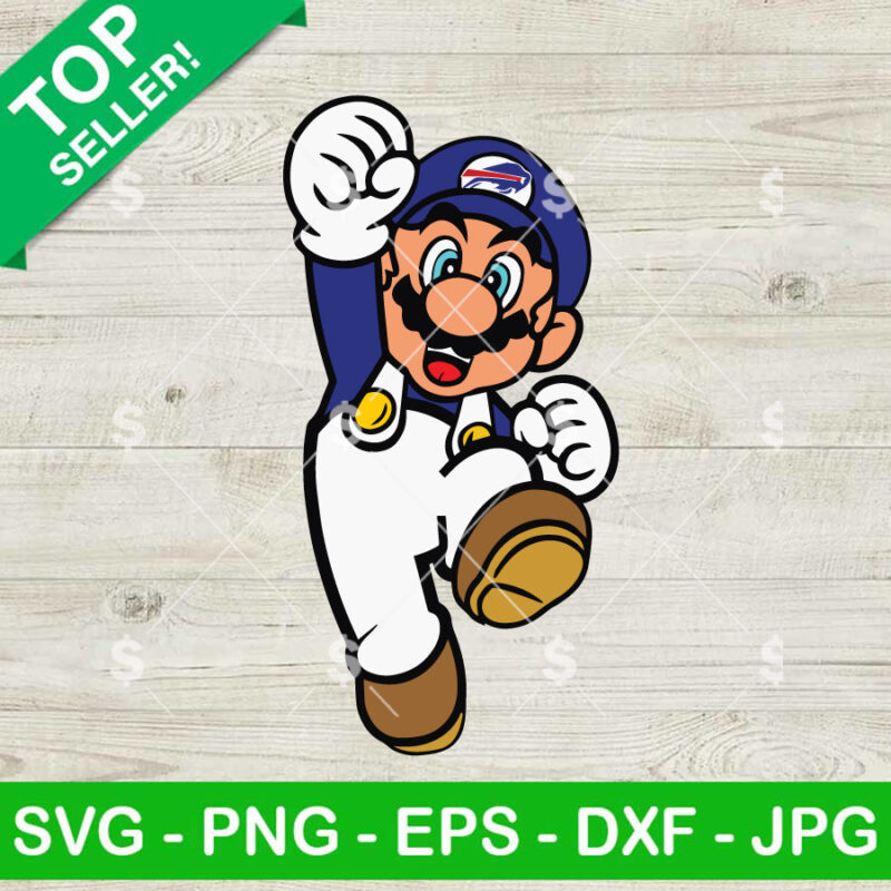 Supper Mario Buffalo Bills SVG