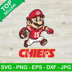 Super Mario KC Chiefs SVG