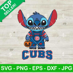 Stitch Chucky Chicago Cubs Baseball SVG