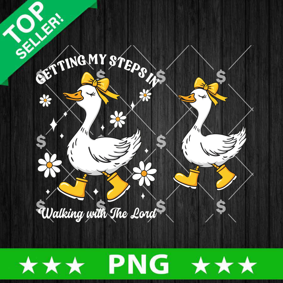 Getting My Steps In Walking With The Lord PNG