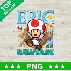 Epic Universe Toad Super Mario PNG