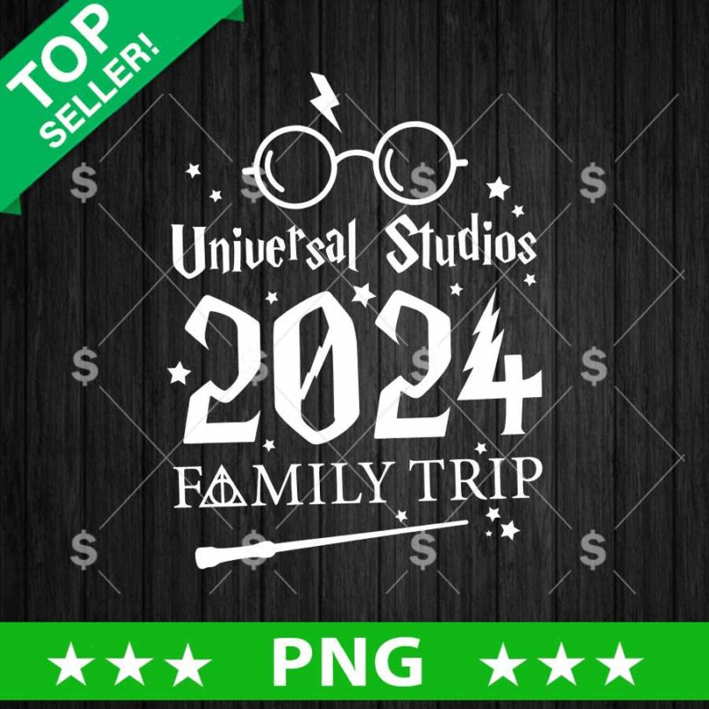 Universal Studios 2024 Family Trip PNG