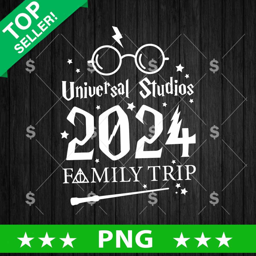 Universal Studios 2024 Family Trip PNG