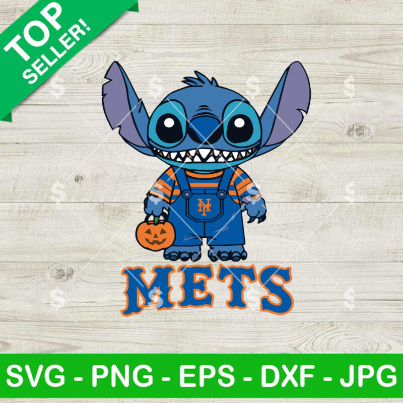 Stitch Chucky New York Mets Baseball SVG