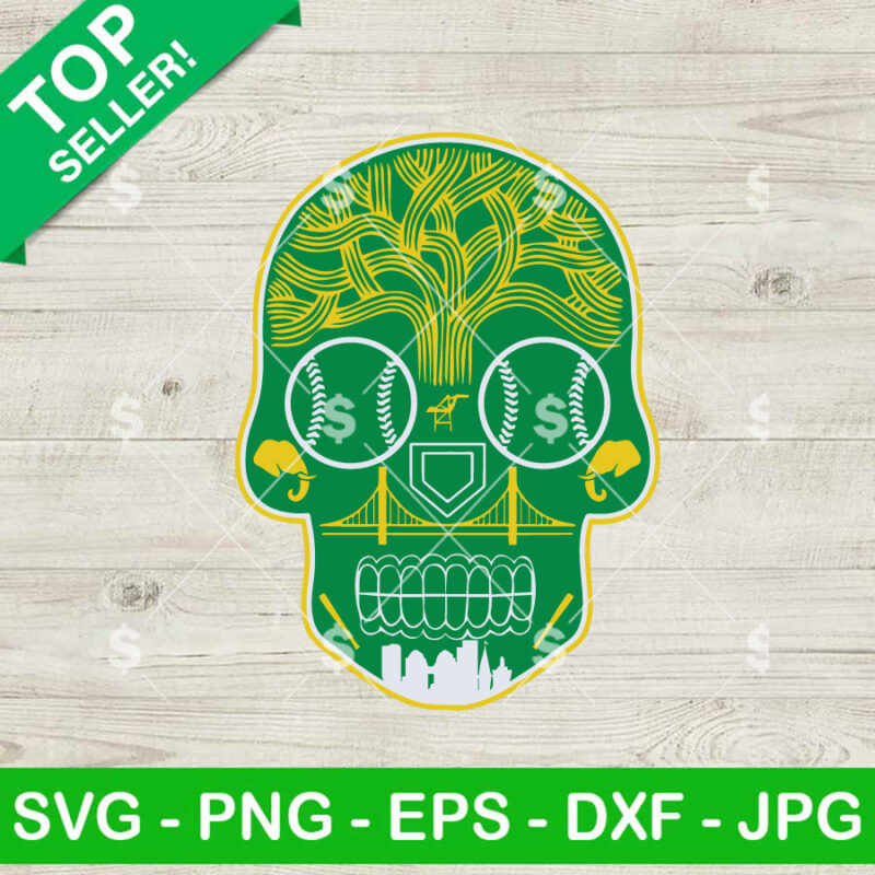 Athletics Mexico Skull SVG