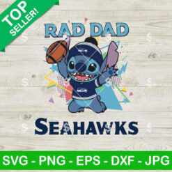 Rad Dad Stitch Seahawks Football SVG