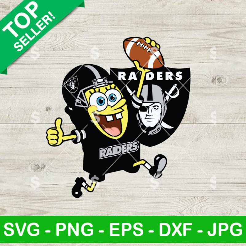 SpongeBob SquarePants Raiders Football SVG