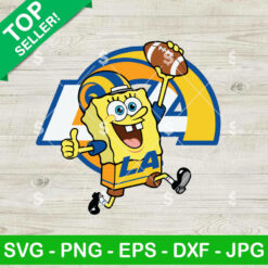 SpongeBob SquarePants LA Rams SVG