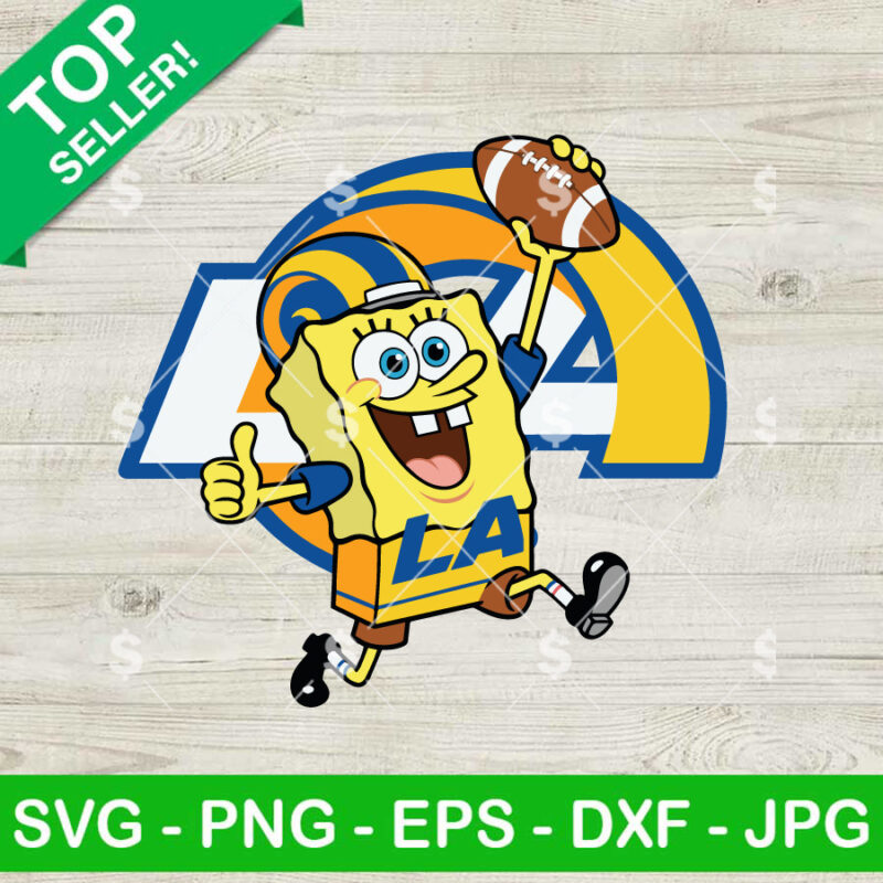 SpongeBob SquarePants LA Rams SVG