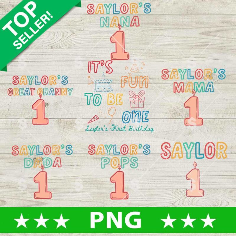 Birthday Saylor Custom Name PNG