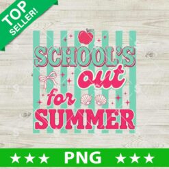 Schools Out For Summer Striped PNG