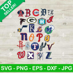 Sport MLb Logo Baseball Alphabet SVG